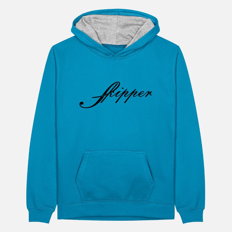 skipper_vec_1 de Teenager Kontrast-Hoodie