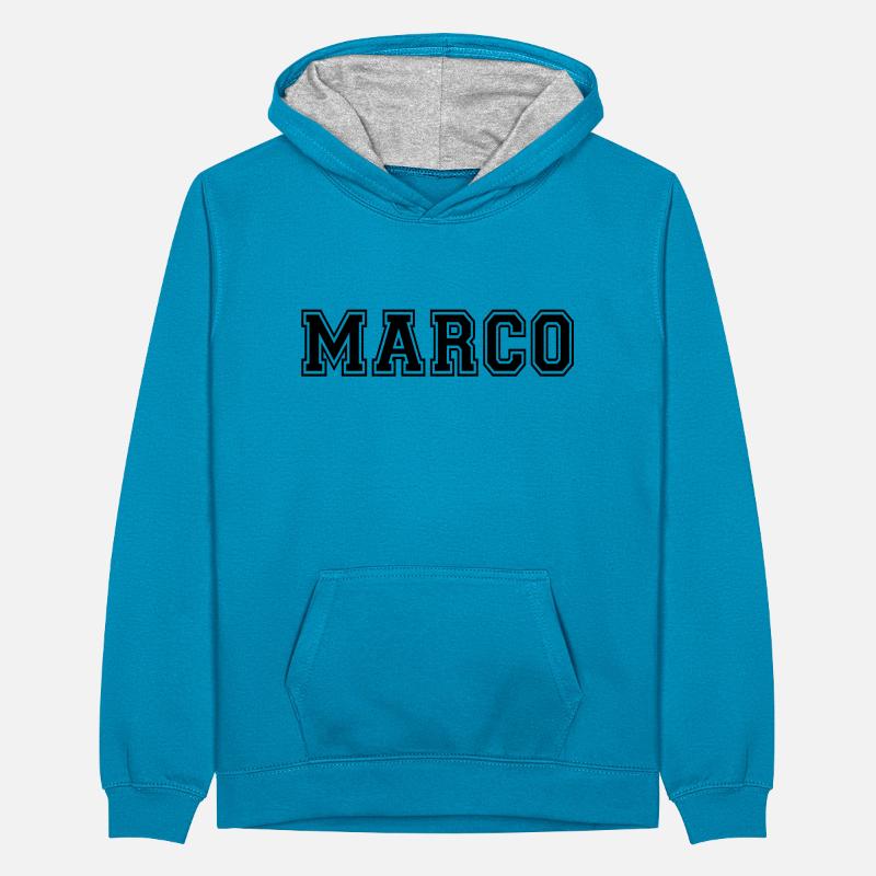 marco Sweat à capuche contrasté Ado