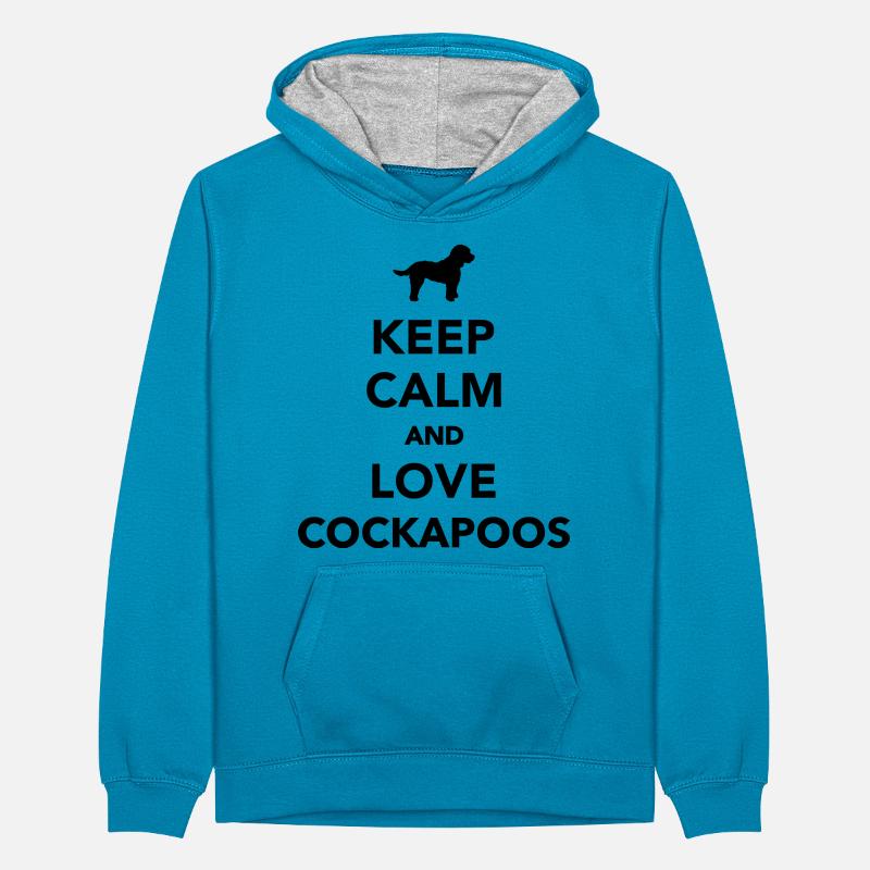Cockapoo Sweat à capuche contrasté Ado