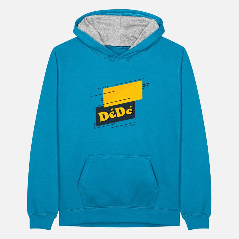 Dédé Sweat à capuche contrasté Ado