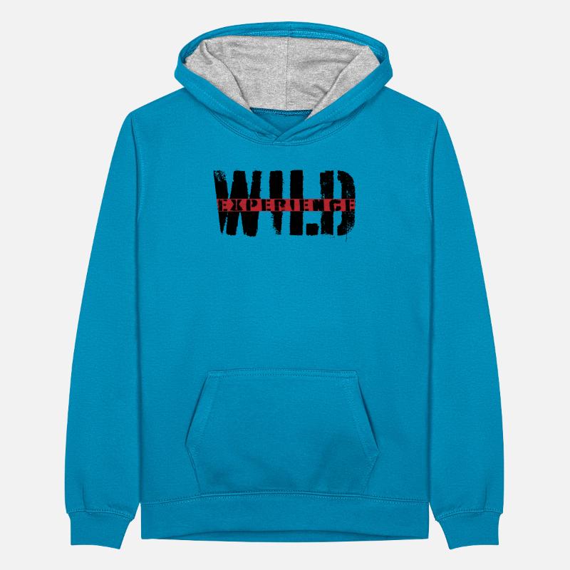 Wild Experience Teenager Kontrast-Hoodie