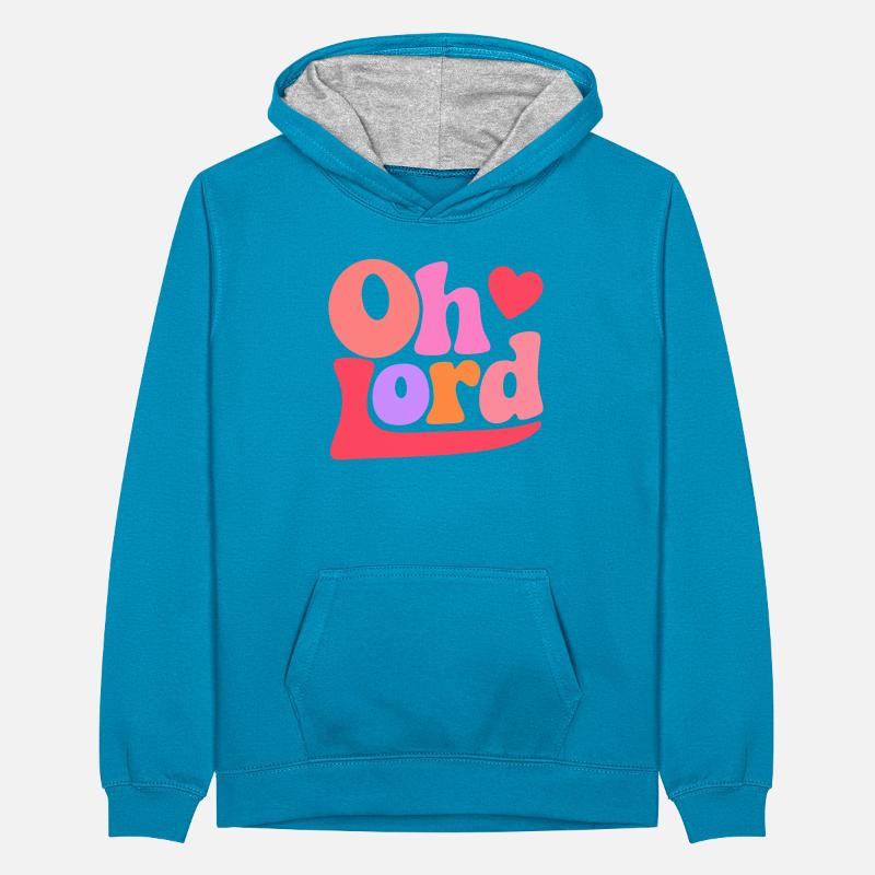 Oh Lord Teenager Contrast Hoodie