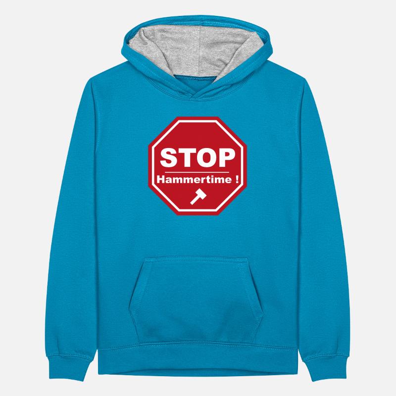 stop hammertime Sweat à capuche contrasté Ado