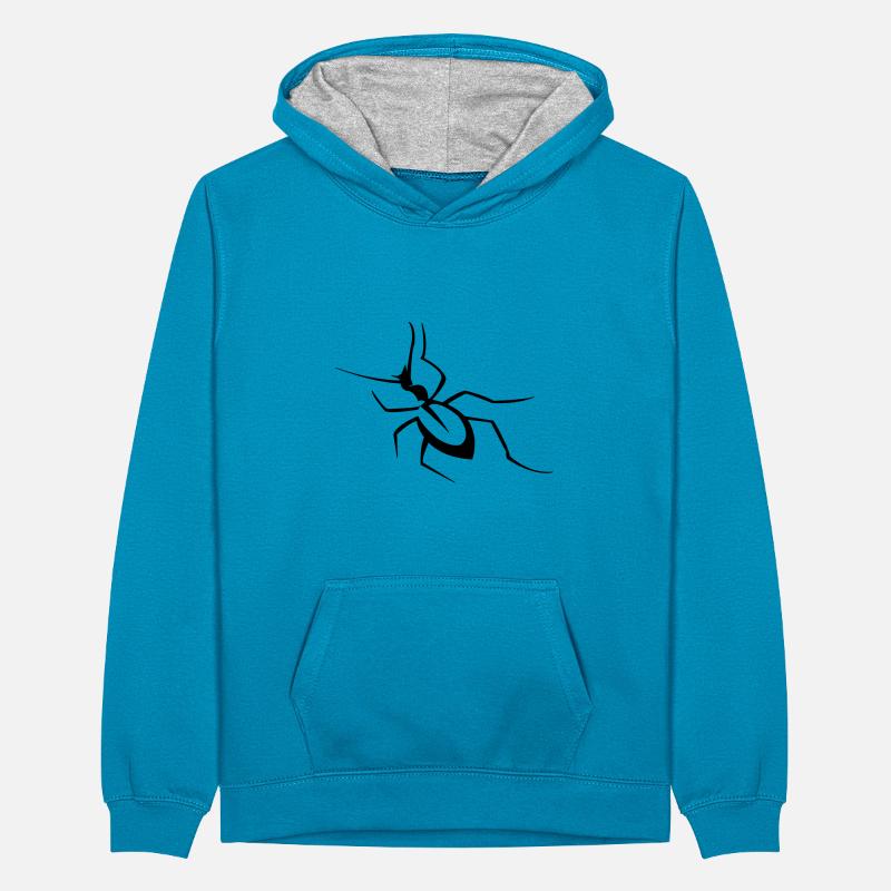 Insecte Sweat à capuche contrasté Ado