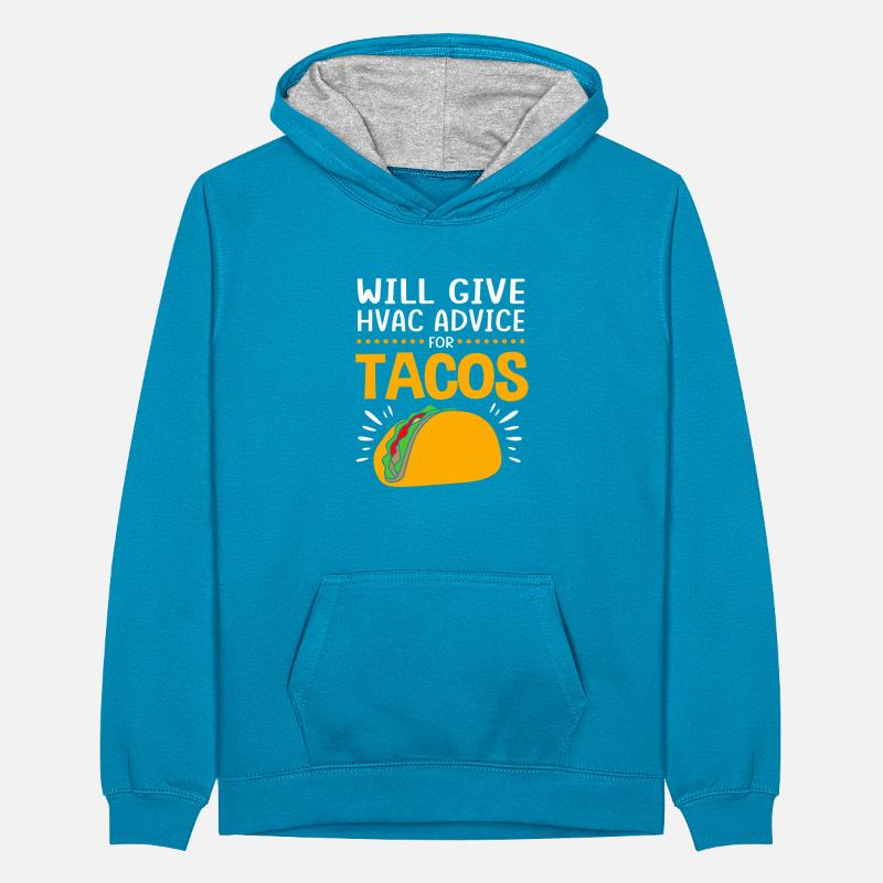 Technician Air Conditioning Technician Refrigeration Technician Heating Teenager Contrast Hoodie
