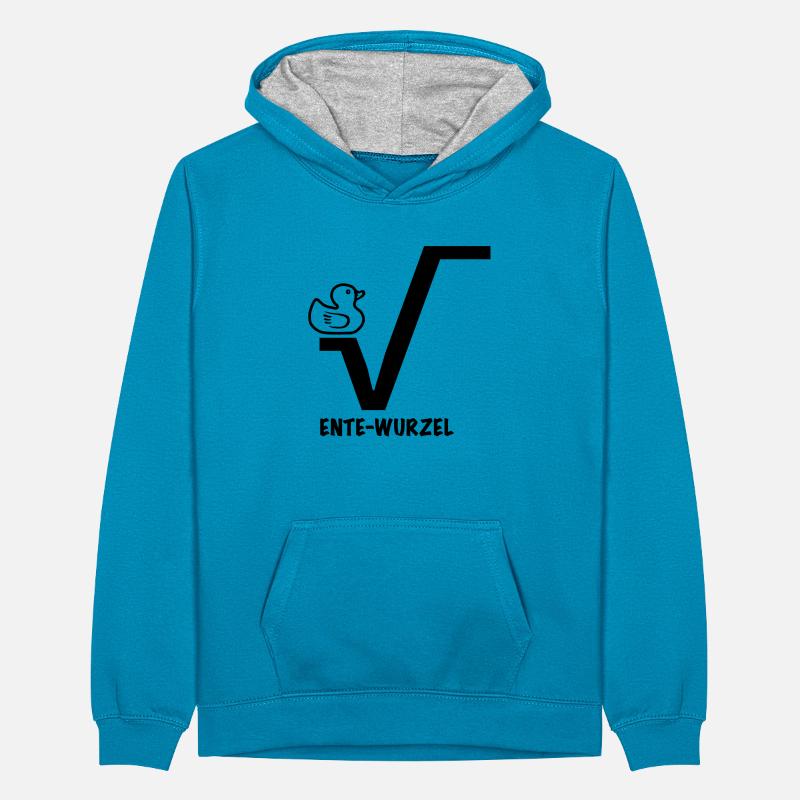 Duck Root Teenager Contrast Hoodie