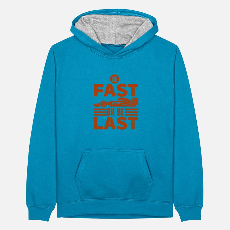 Auto Oldtimer Teenager Kontrast-Hoodie