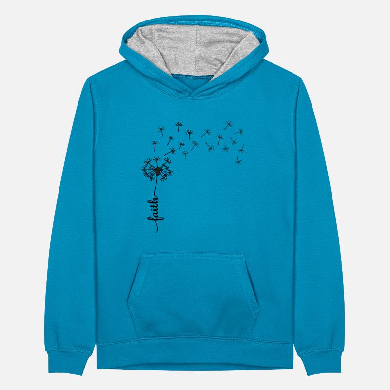 Conception de Faith Dandelion Sweat à capuche contrasté Ado