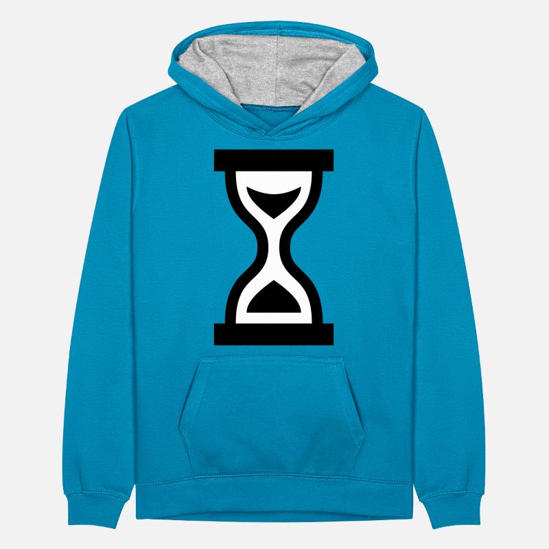 Clock Teenager Contrast Hoodie