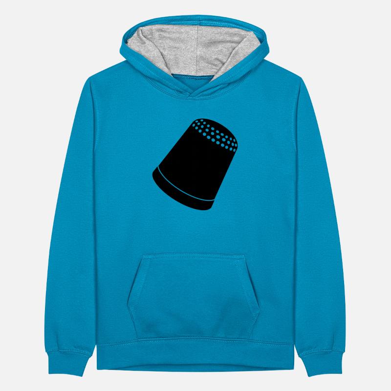 thimble _for _sewing_d1 Teenager Contrast Hoodie