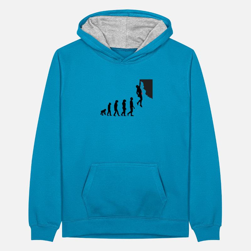 Évolution escalade Sweat à capuche contrasté Ado