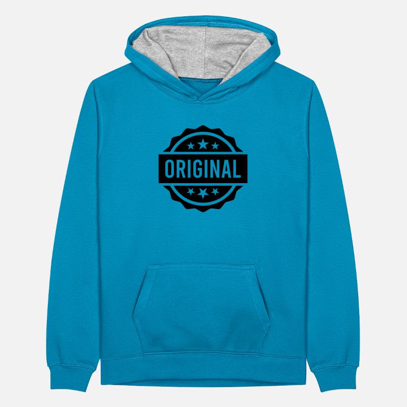 Langue source Sweat à capuche contrasté Ado