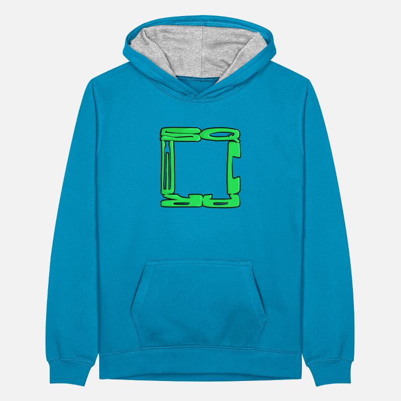 Square Graff Sweat à capuche contrasté Ado