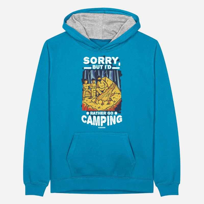 Camping Sweat à capuche contrasté Ado