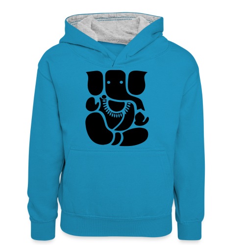 Olifant Cartoon T-shirt - Teenager contrast-hoodie