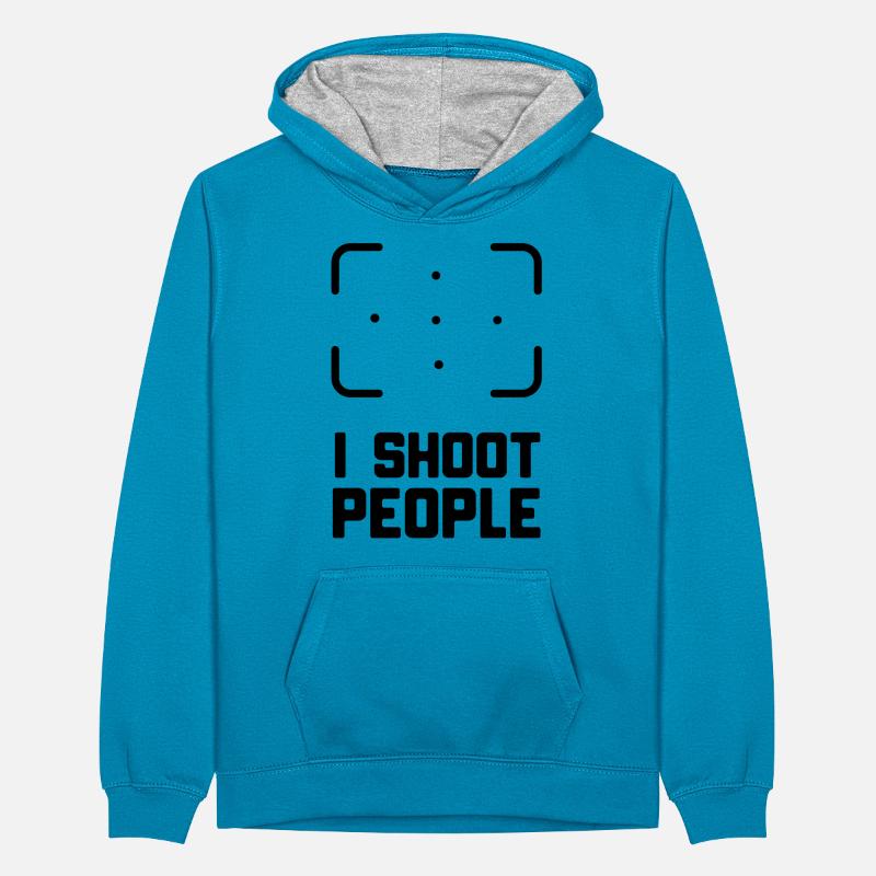 FOTOGRAF Teenager Kontrast-Hoodie