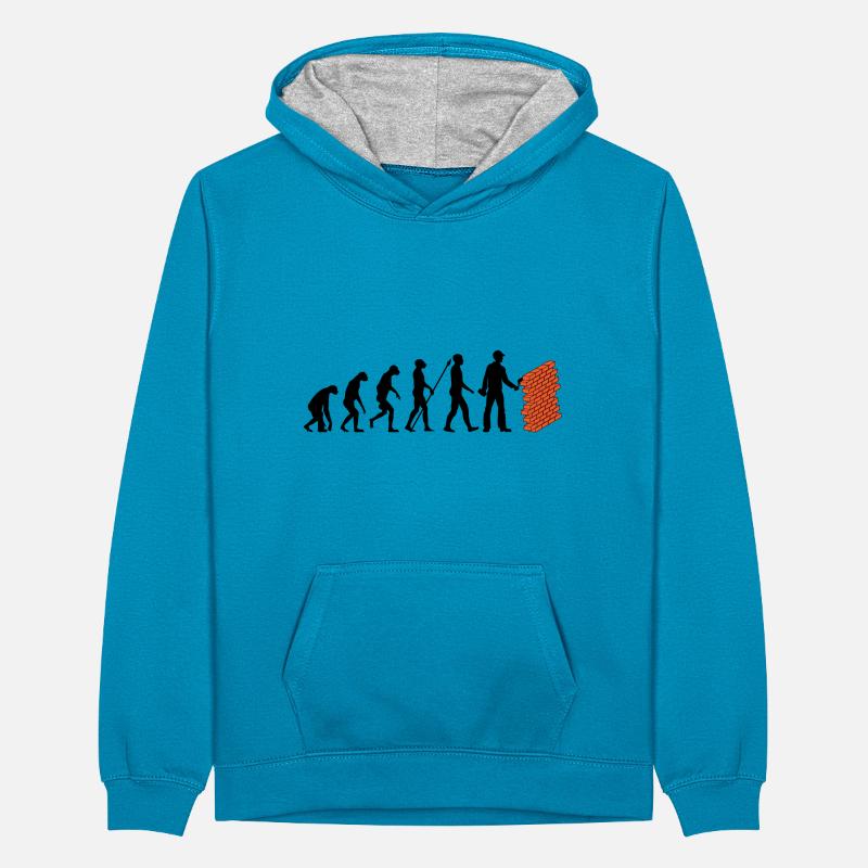 Evolution du maçon Sweat à capuche contrasté Ado
