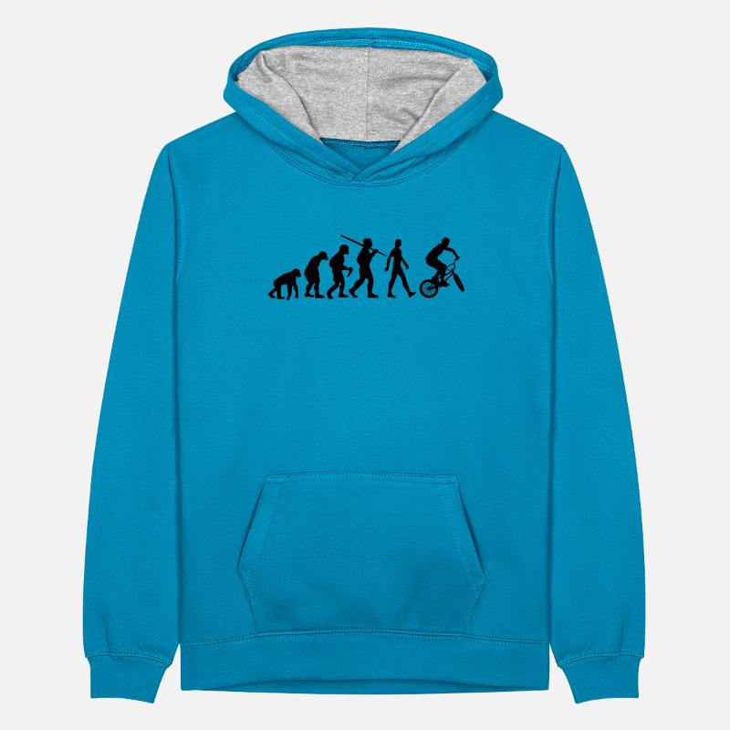 BMX Evolution BMX Roue Sweat à capuche contrasté Ado