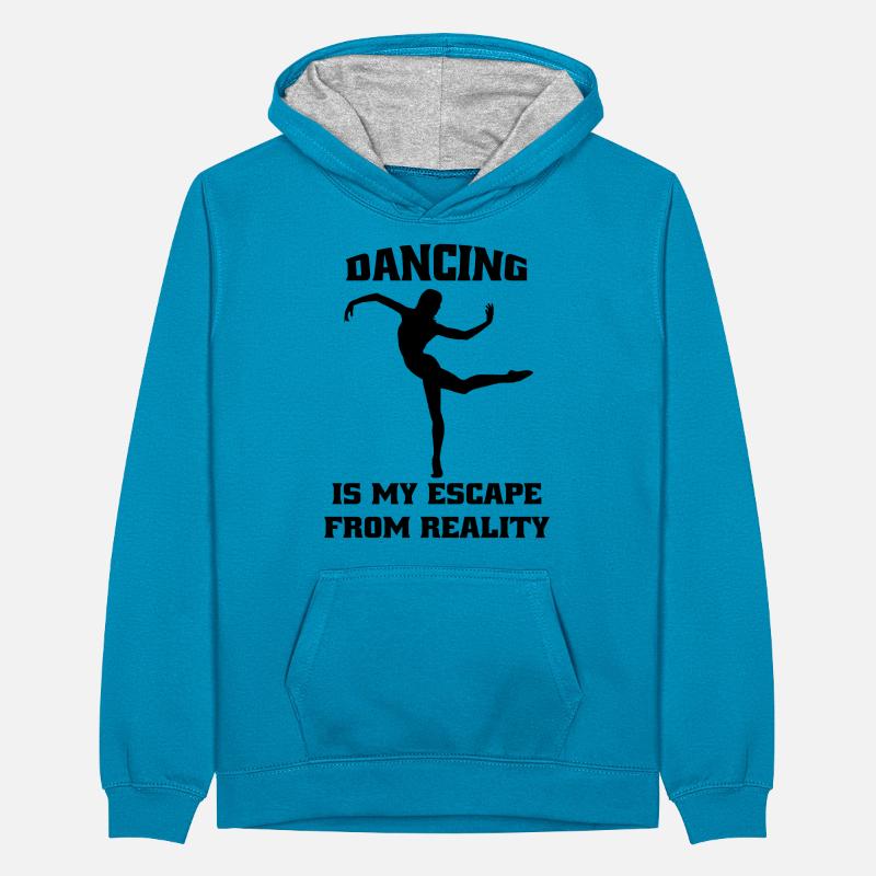 Ballet Gift Dancer Ballerina Dance Class Dance Teenager Contrast Hoodie