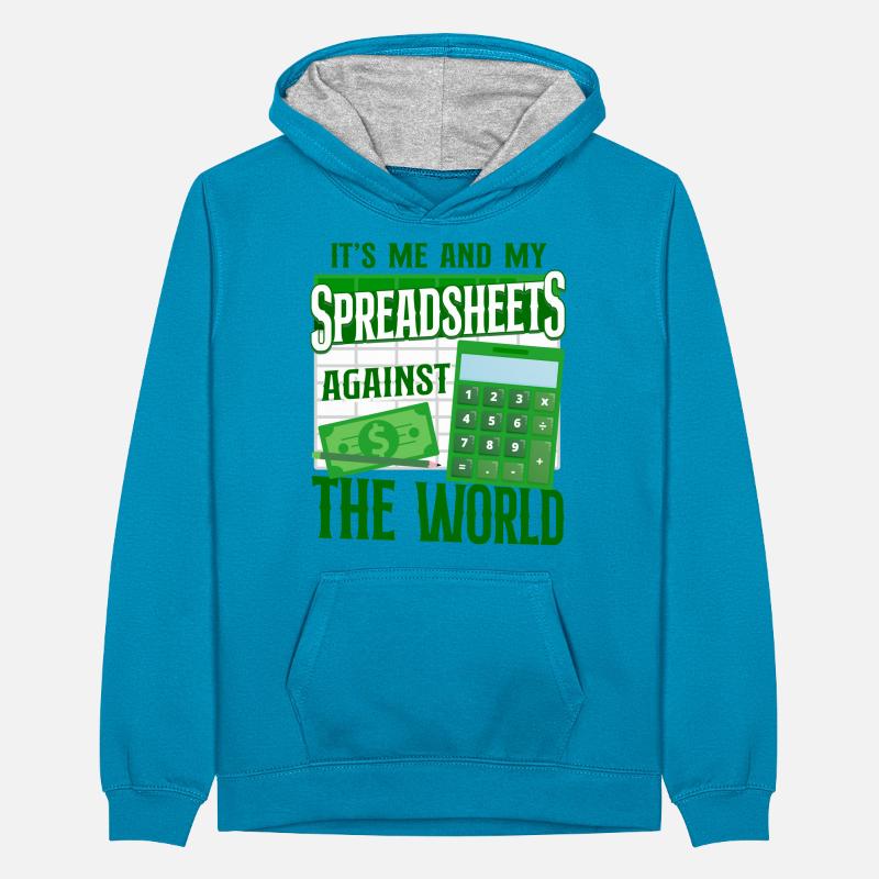 Comptable Comptable Comptable Comptabilité Sweat à capuche contrasté Ado