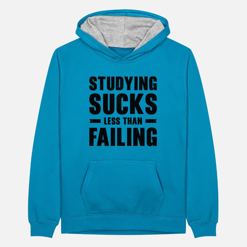 Studying Student Learning Education Lessons Study Teenager Contrast Hoodie