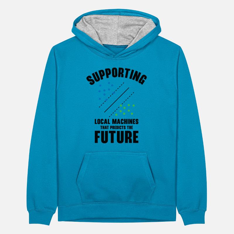 Support Vector Machines Programmierer Künstliche Teenager Kontrast-Hoodie