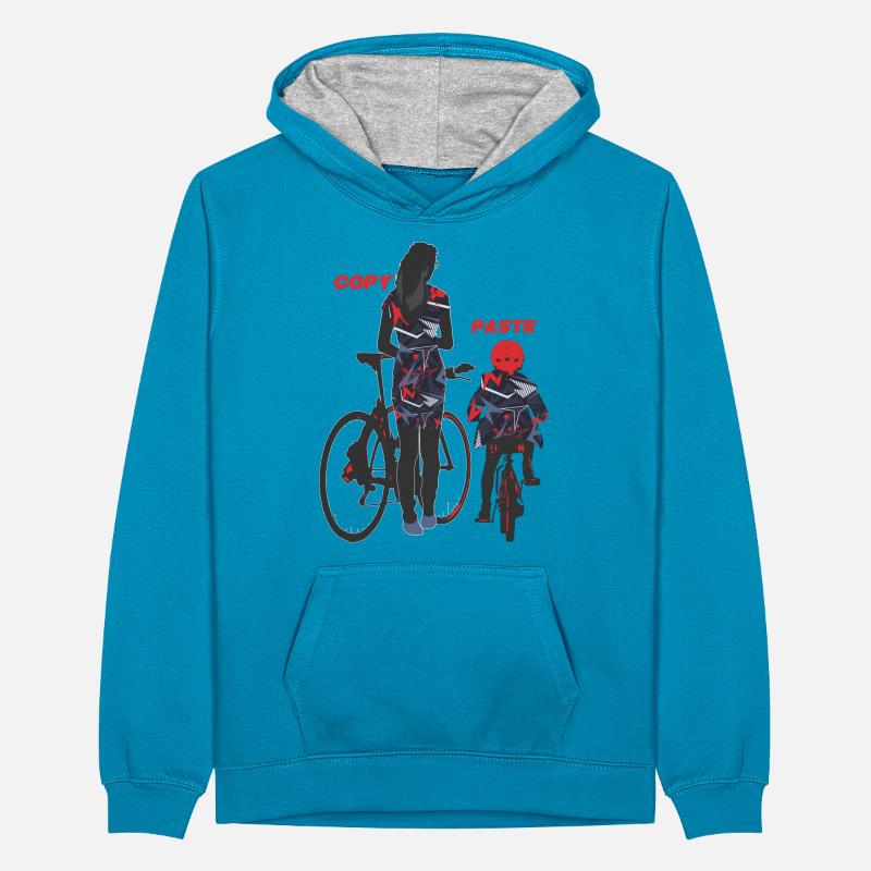 Das Muttertags Mutter und Tochter Matching Teenager Kontrast-Hoodie