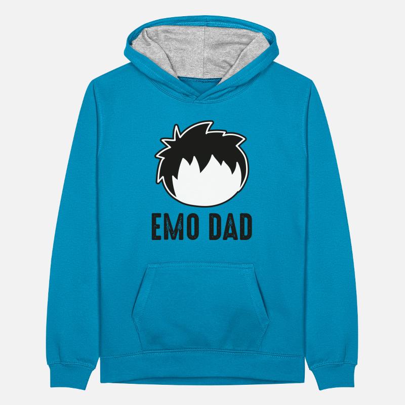 Emo Staff Emo Y2K Emo Goth Gothic Alt Alternative Teenager Contrast Hoodie