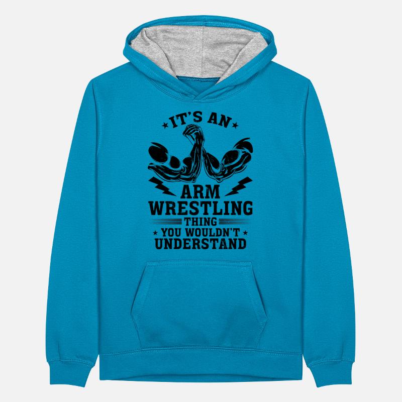 C’est un bras de fer que vous ne comprendriez pas Sweat à capuche contrasté Ado