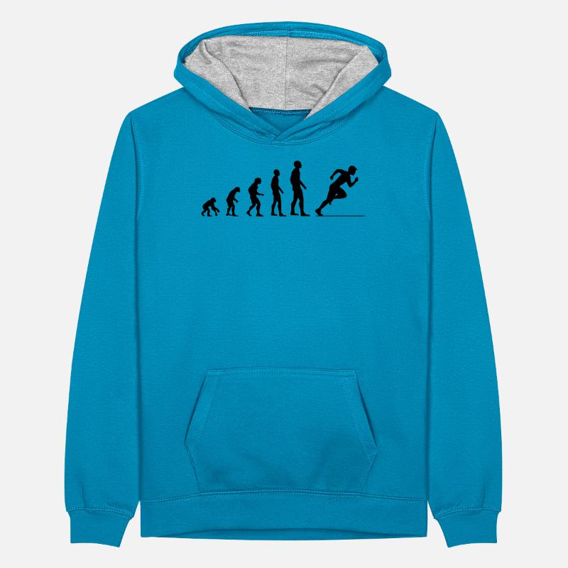 Cadeau Evolution Sprinter Sweat à capuche contrasté Ado