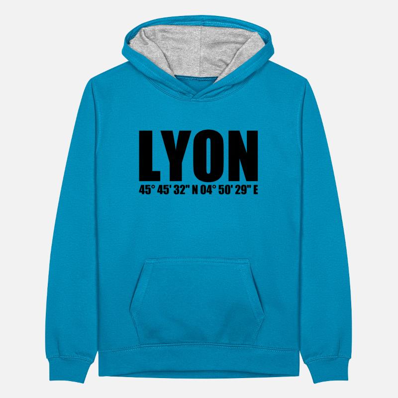 Lyon coordinates Teenager Contrast Hoodie