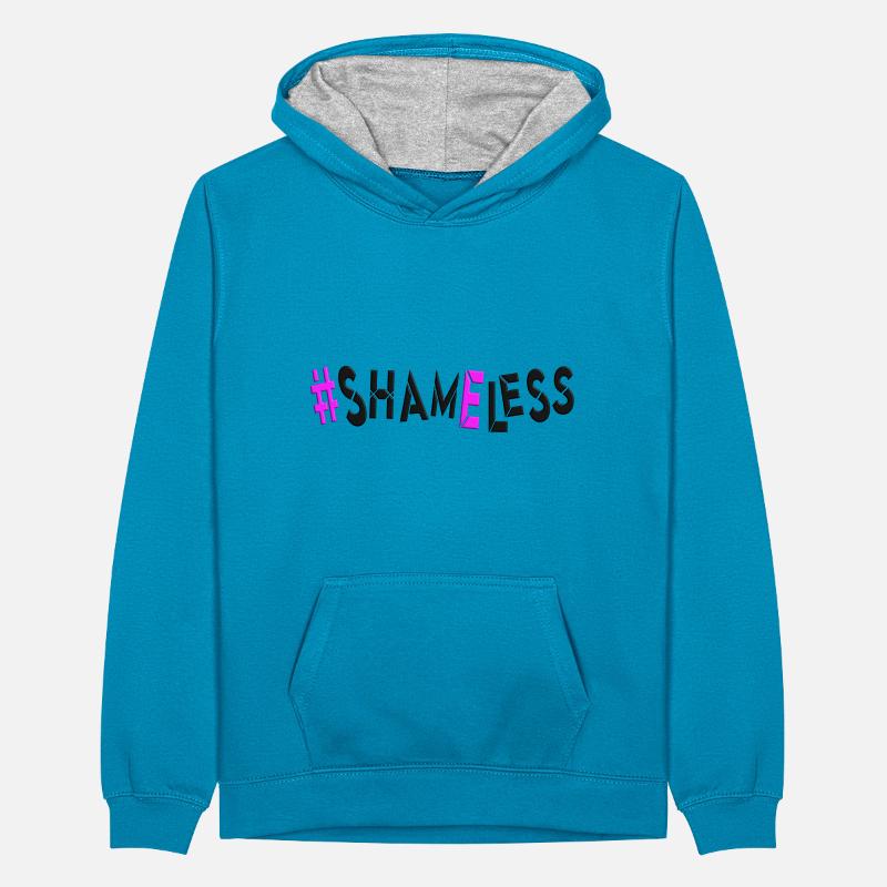 #shameless flagrant unabashed barefaced Teenager Contrast Hoodie