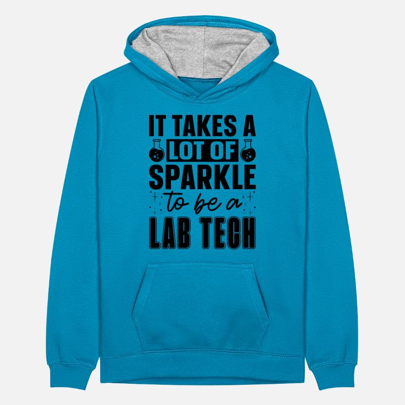 Laboratory Technician Science Profession Gift Idea Teenager Contrast Hoodie