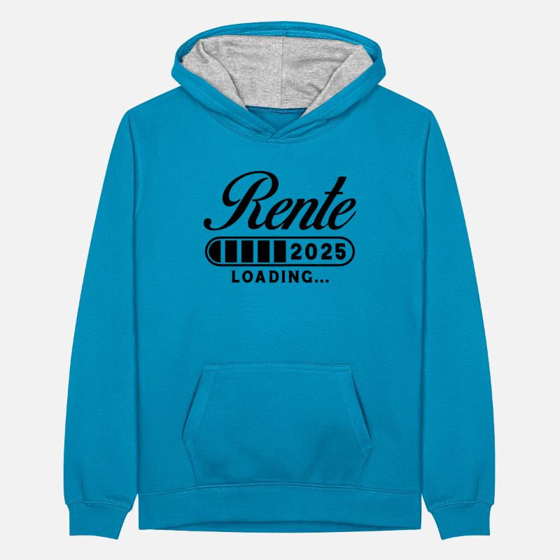 Rente 2025 Loading Teenager Kontrast-Hoodie