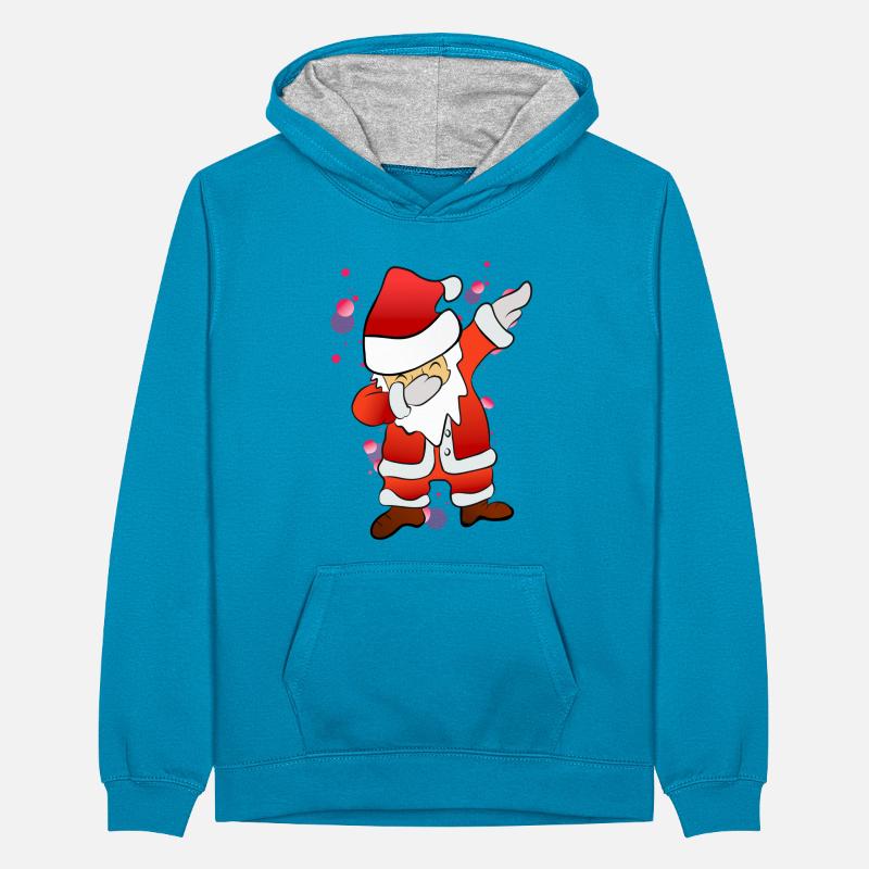 Dabbing Nicholas Teenager Contrast Hoodie