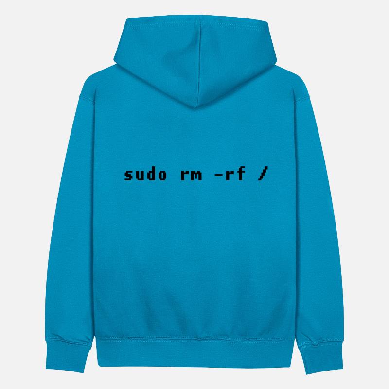 Conception drôle d'admin de Linux Sweat à capuche contrasté Ado