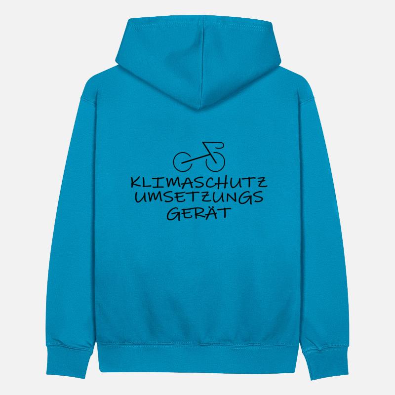 Climate Protection Implementation Device Bicycle Teenager Contrast Hoodie