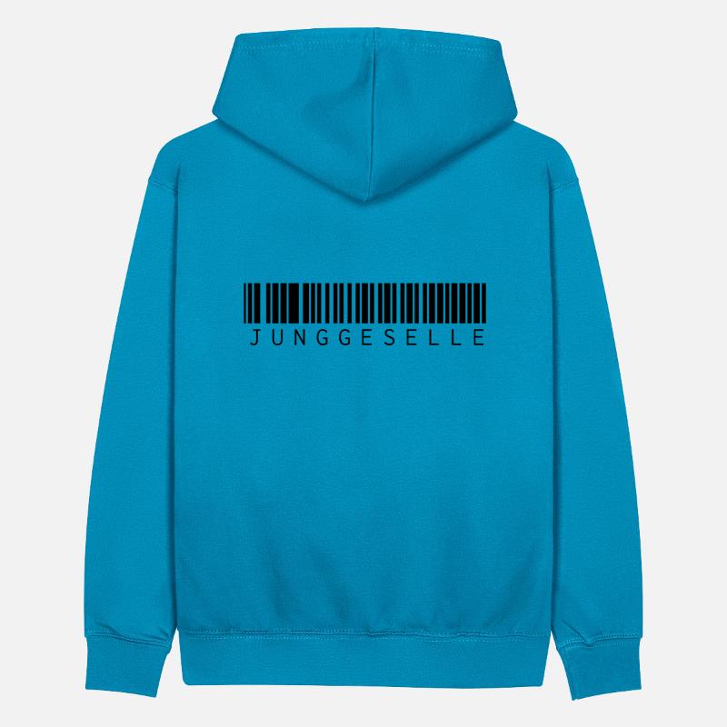 Junggeselle Barcode Teenager Kontrast-Hoodie