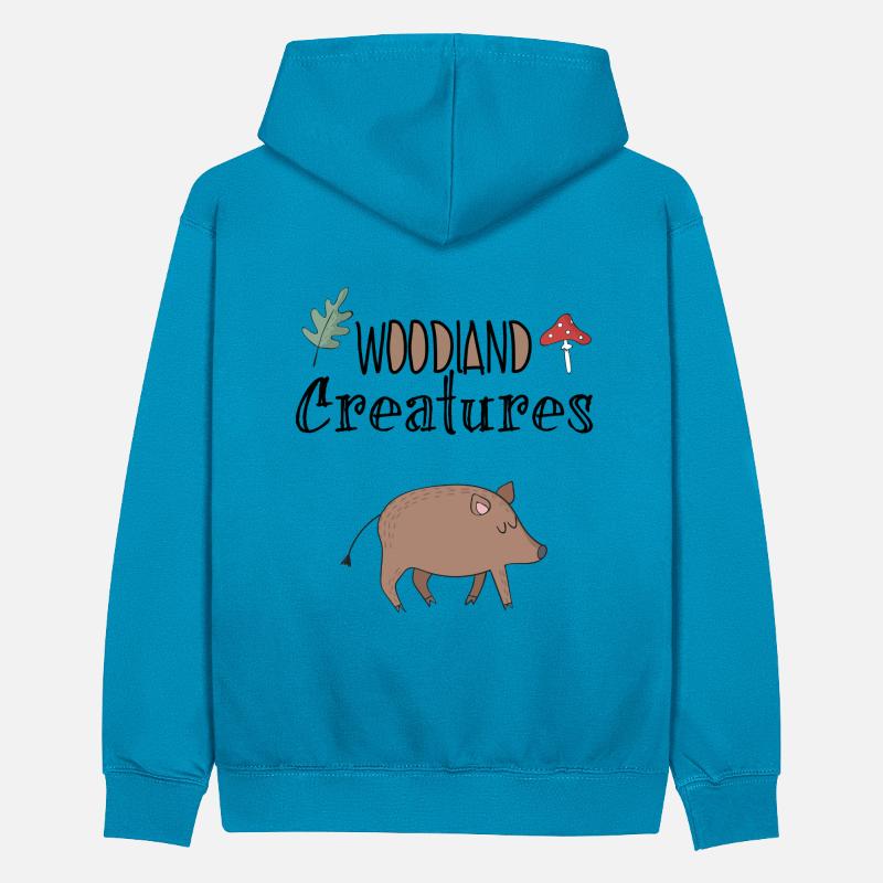 dzik Młodzieżowa bluza z kontrastowym kapturem