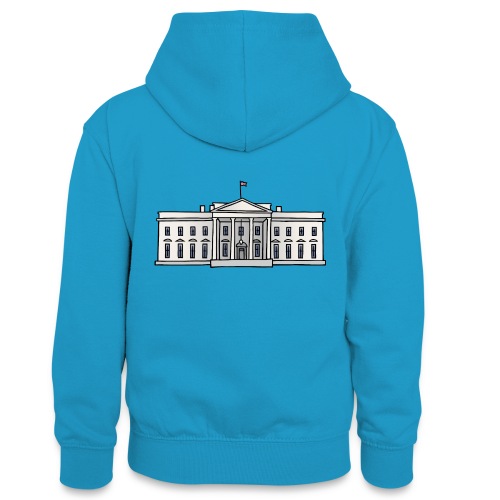 Weiße Haus Washington DC - Teenager Kontrast-Hoodie