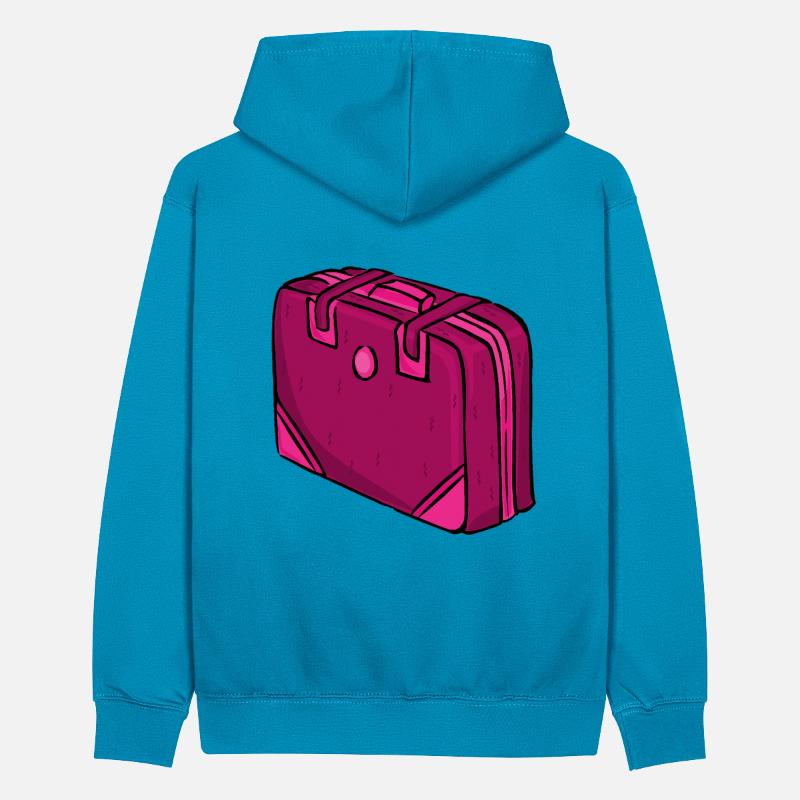 backpack suitcase backpack bag briefcase122 Teenager Contrast Hoodie