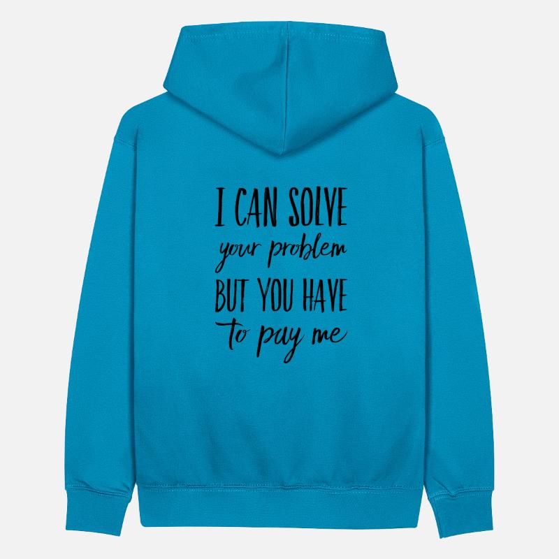 All-rounder Problem Solver Funny Saying Teenager Contrast Hoodie