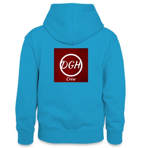 DGH rood - Teenager contrast-hoodie