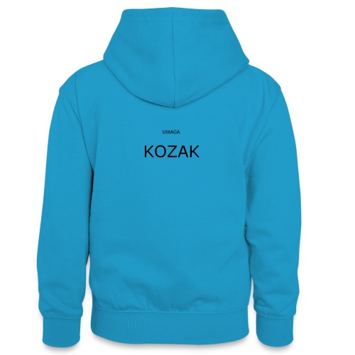 KOZAK - Młodzieżowa bluza z kontrastowym kapturem