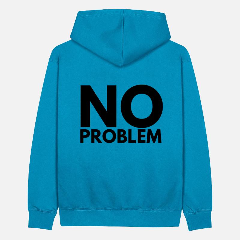 no problem Teenager Contrast Hoodie