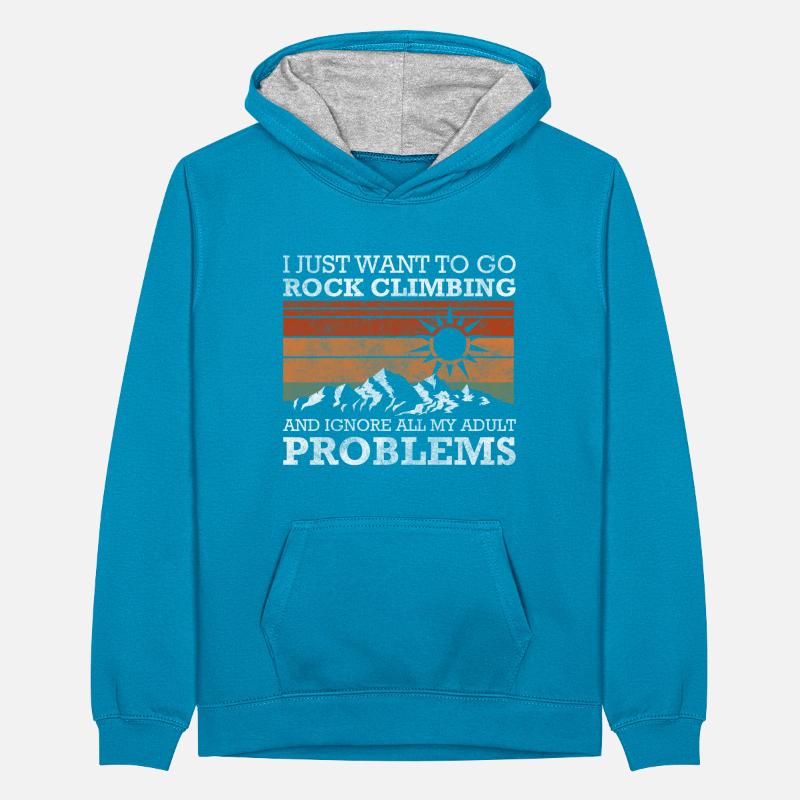 Problem Solution Cool Teenager Contrast Hoodie