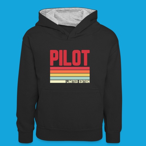 Pilot Limited Edition - Teenager Kontrast-Hoodie