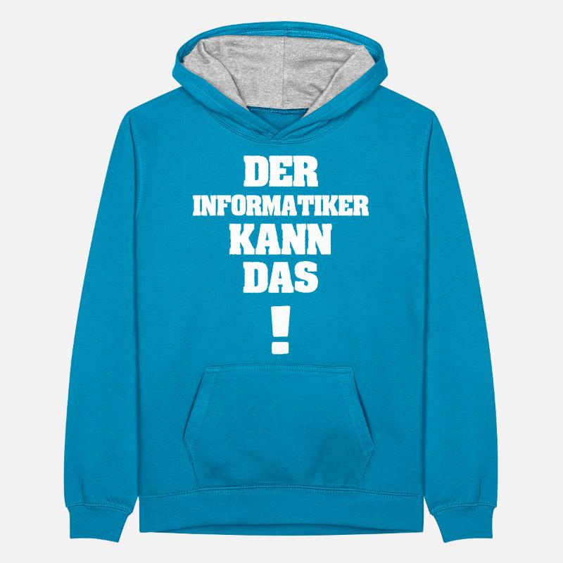 Computer scientist Teenager Contrast Hoodie