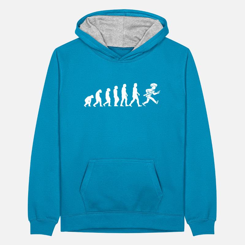 Bäcker - Evolution Teenager Kontrast-Hoodie