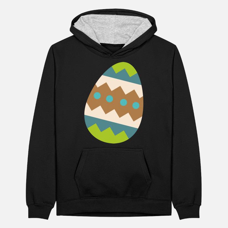 Easter egg Teenager Contrast Hoodie